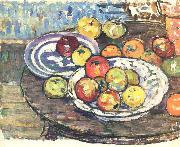 Maurice Prendergast Still Life Apples Vase china oil painting artist